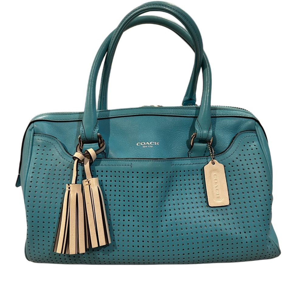 RARE Coach Legacy Perforated Leather Haley Satchel